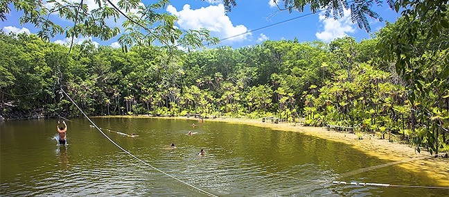 Cenote Las Mojarras, Puerto Morelos